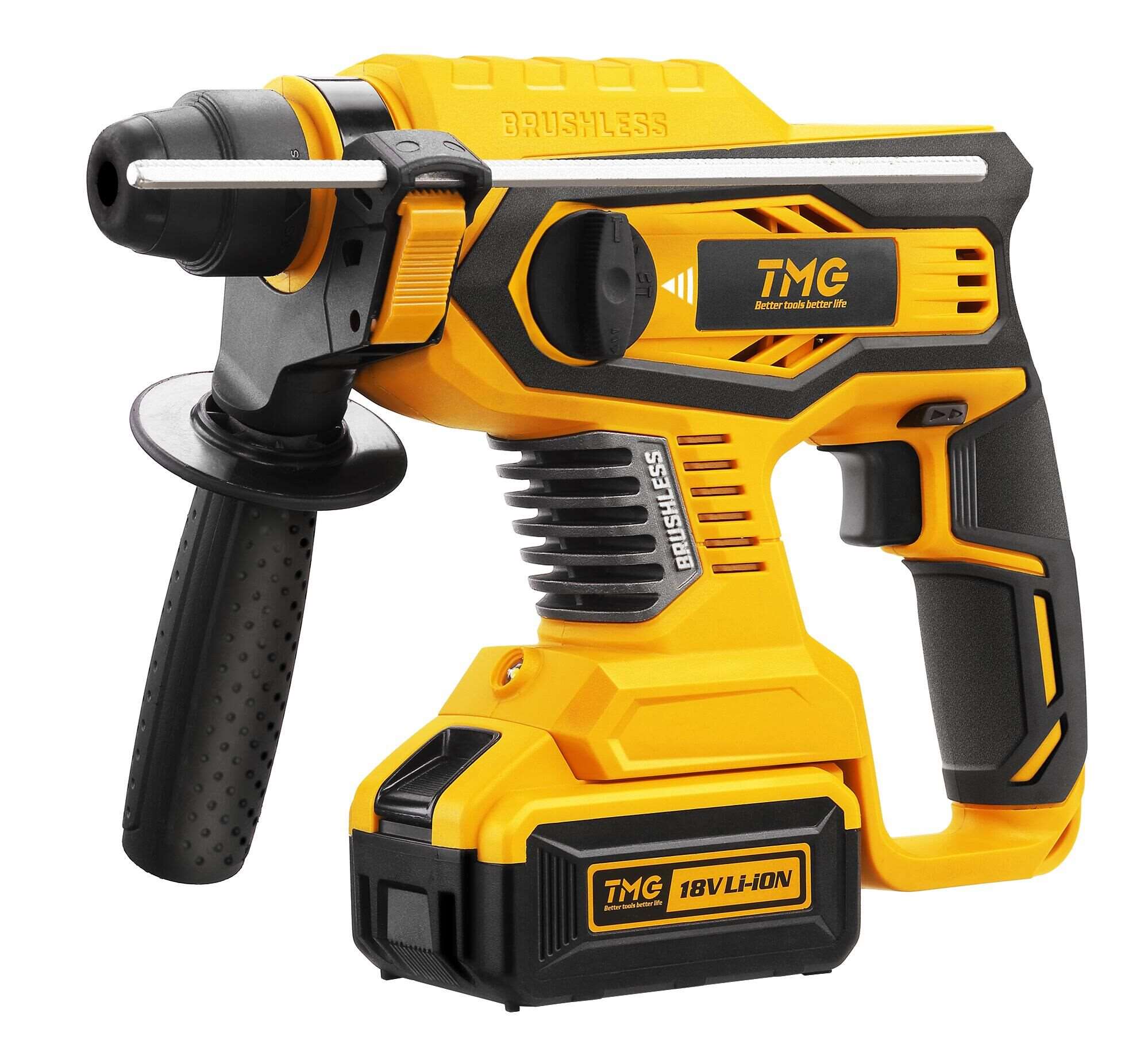 电锤天迈高品质无刷充电式冲击多功能无线电锂电池电锤