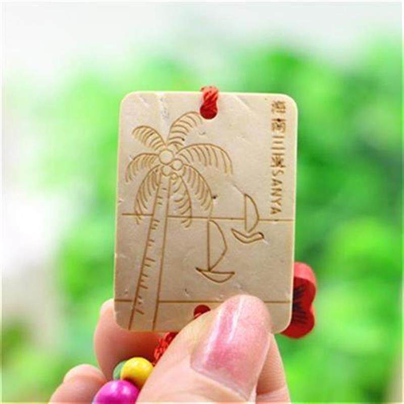 海南三亚旅游小礼礼品椰壳钥匙az情侣饰品手工艺品包挂件