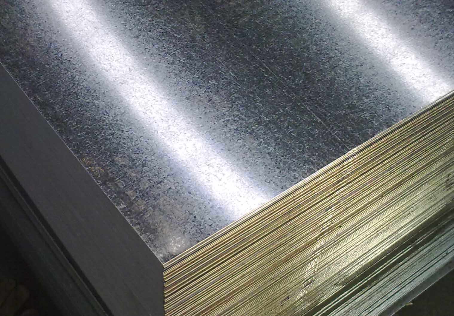 镀锌鱼鳞白铁皮1米2b米小天沟加工无花钢板钢板