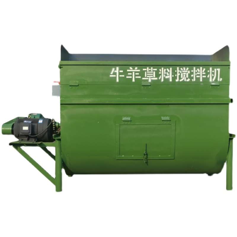 草料搅拌机料型卧式干湿混合饲料揉j养机草殖场全自动