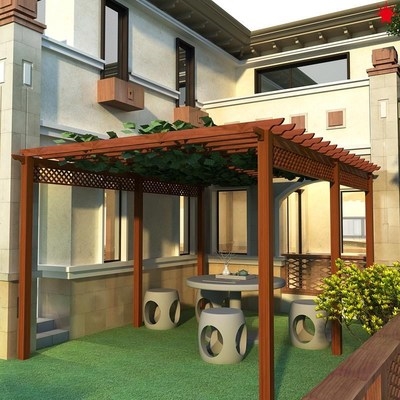 葡萄架户外庭院定制别墅花园露台凉亭花架阳台遮阳防腐木