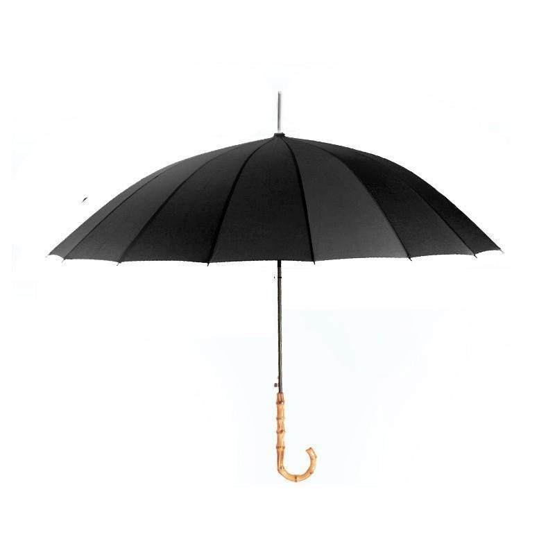 长柄黄飞鸿同款雨伞太阳伞复古可折叠竹节弯柄16股伞