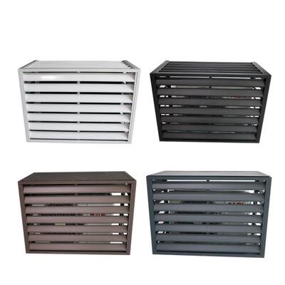 防雨铝合金空调机罩街道改造格栅通风口铝百叶