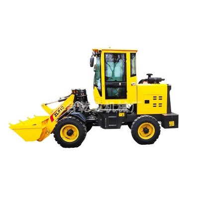 电动四驱装载机铲车垃圾推土机养殖场家用柴油t小铲抓草车四轮