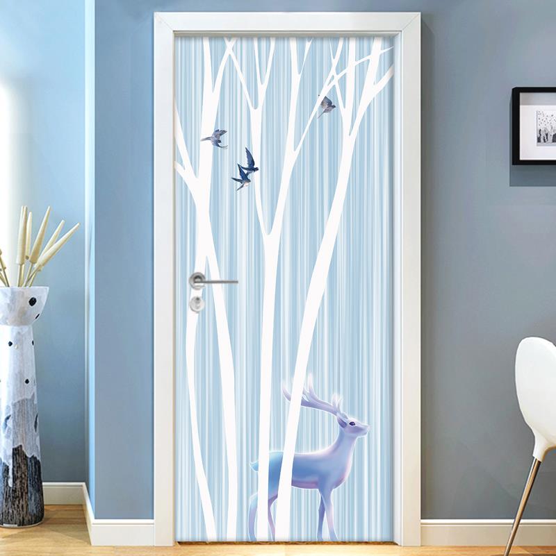 贴纸卧室门贴门木门翻新自粘门门厕所玻璃浴室墙贴
