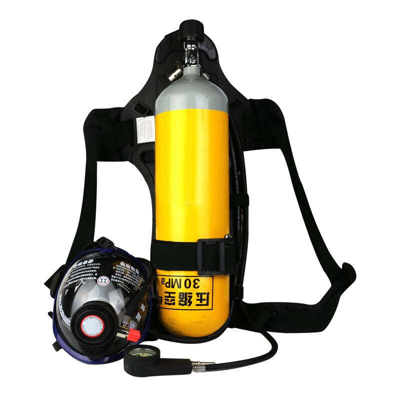 谋福空钢6升抢正压空气呼吸器呼瓶消防防毒面具ii呼吸器