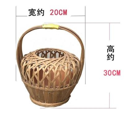 高档烘笼子火笼烤竹篮火提烤火笼手编h取暖传统烤火炉怀旧竹子奢