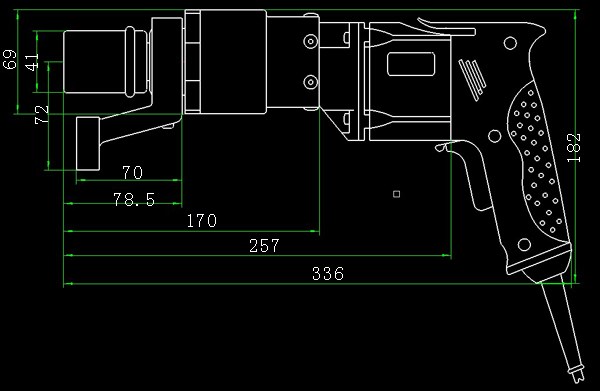 Steel structure high strength bolt wrench Dingtorque electric screwdriver P1D-ZWH-70T suitable for M16-M22 screw 