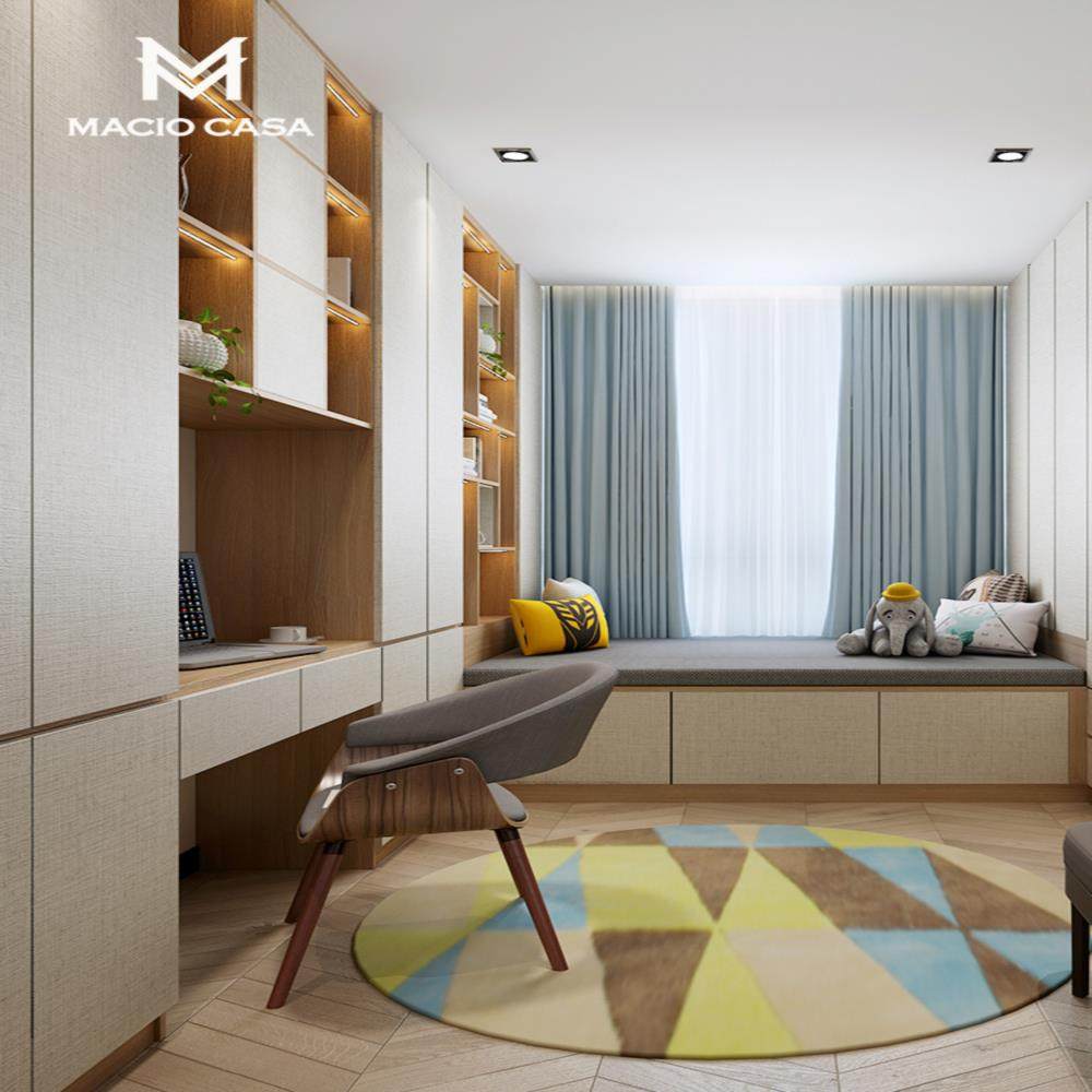 玛格儿童全屋定制榻榻米卧室整体衣柜简约欧式书房榻榻米定制