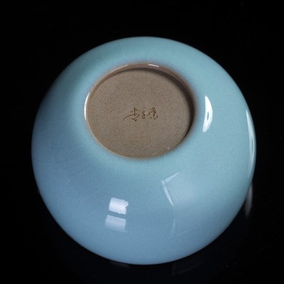 廷怀李廷怀汝窑茶杯陶瓷品茗杯主人杯单杯汝州茶杯