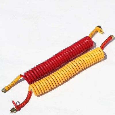 Semi-trailer spiral super-connected windpipe anti-freeze brake gas H pipe semitrailer connected windpipe traction 