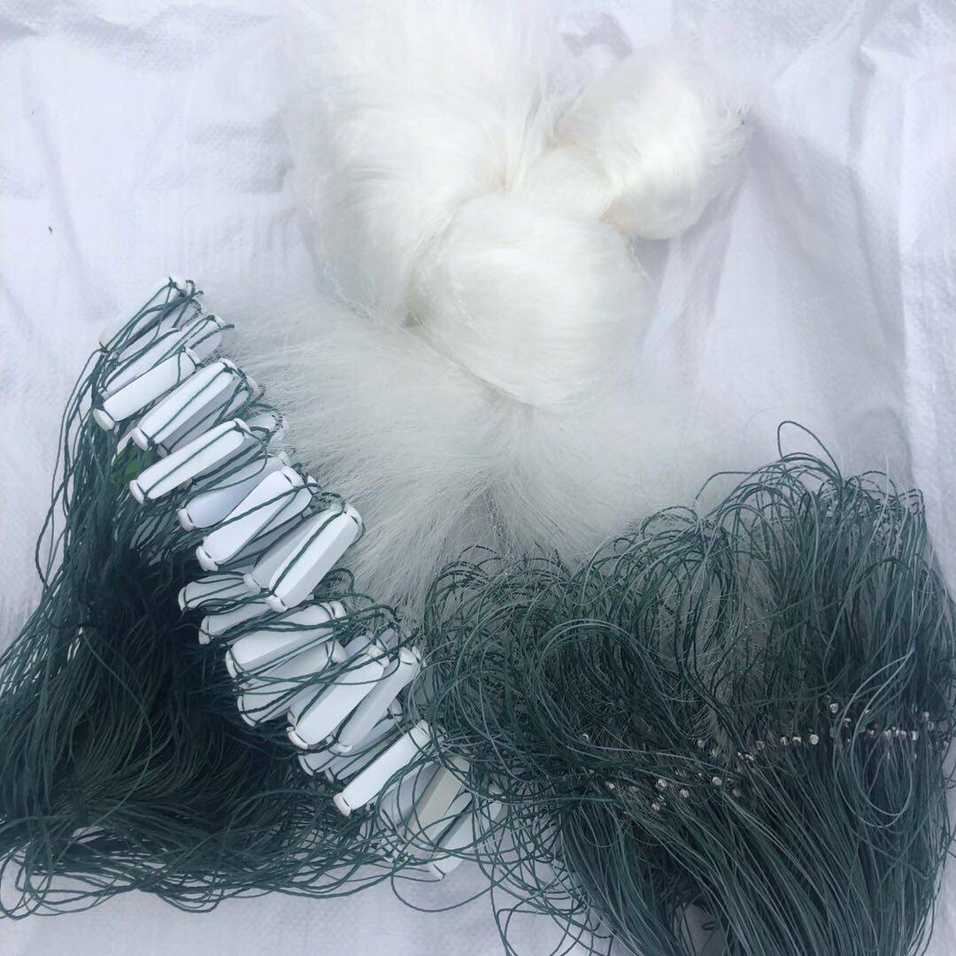 浮网三层大票粘网水上漂网泡沫渔网丝网沾网白p条鳙鲢鱼捕鱼网挂