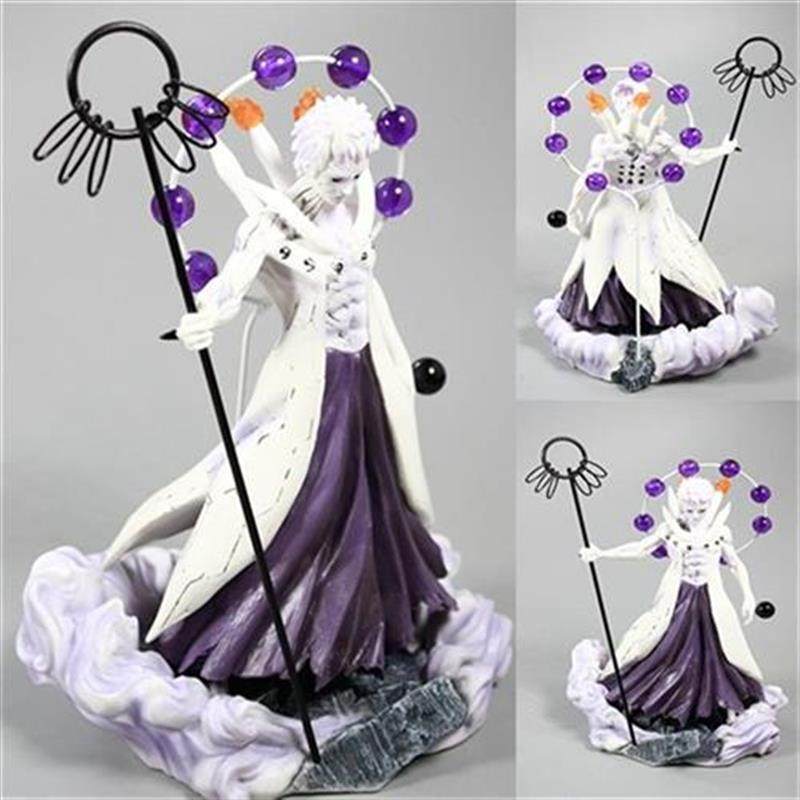 现货模型手办pvc盒装六道仙人十尾火影波带公仔手办