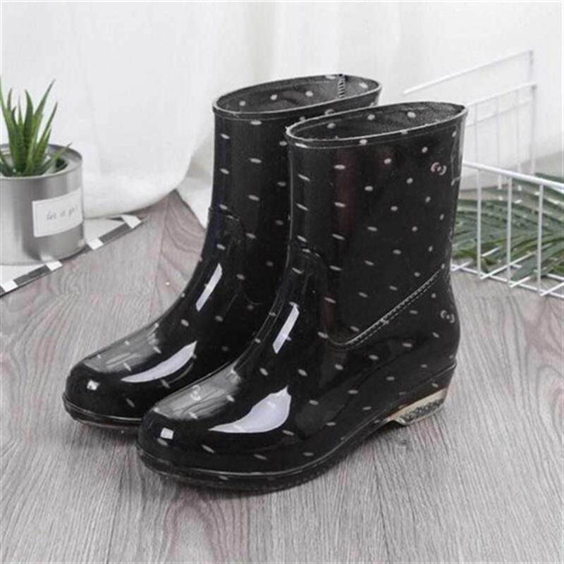 软底鞋中筒雨尚成人防滑防u水女款d雨鞋轻便款短透明时靴水桶鞋