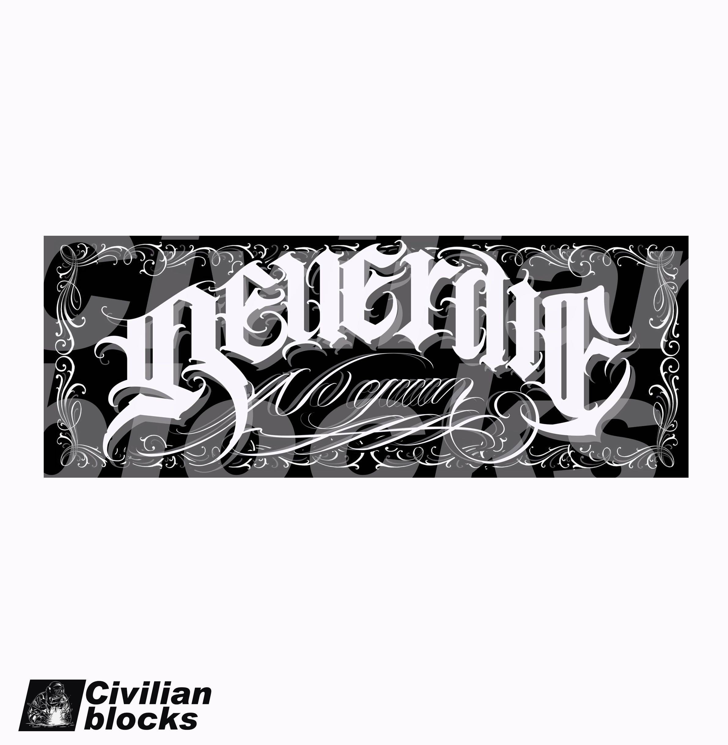 西海岸卡诺holdschool花体字硬核匪帮鼠标垫鼠标垫