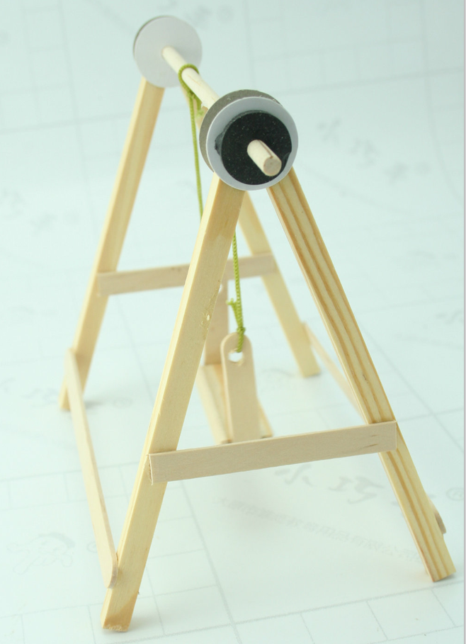 手工diy益智玩具 科普器材 教具 科技小制作【秋千】制作模型材料