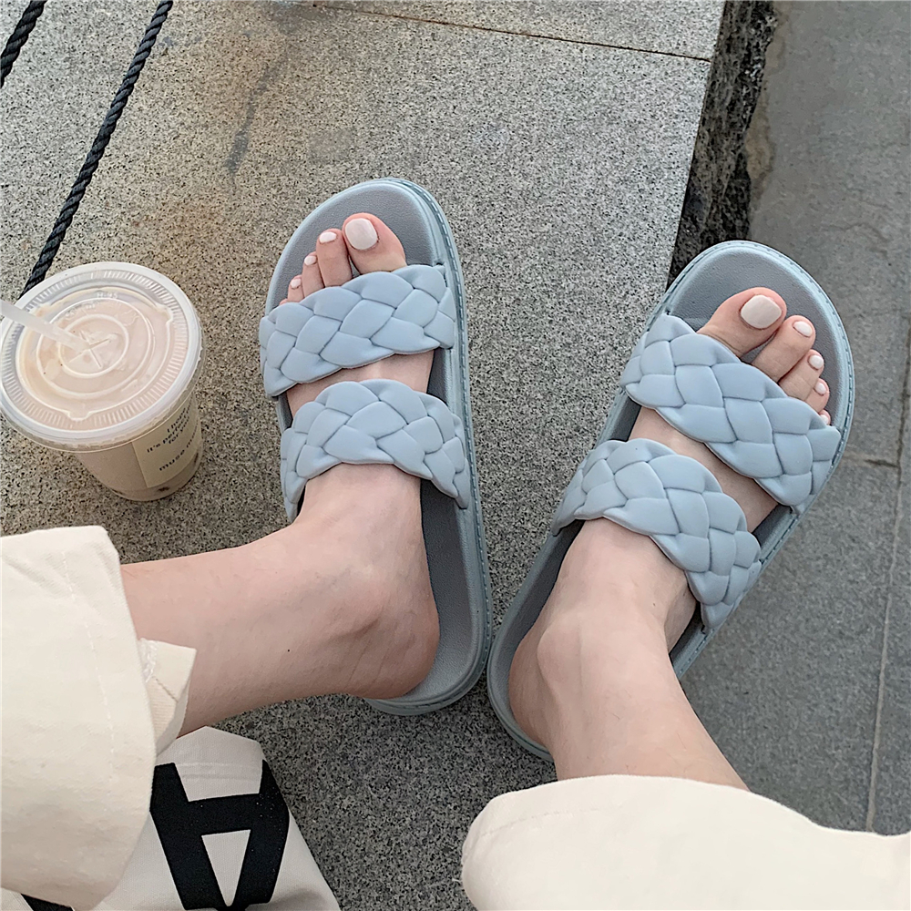 细细条 厚底海边沙滩鞋增高凉鞋ins仙女网红风