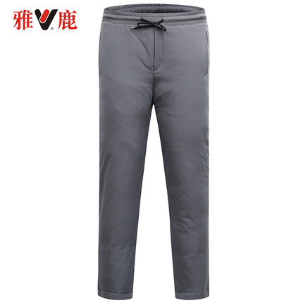 YB67U0310yaloo/雅鹿90绒羽绒裤男士高腰加厚老年人羽绒裤Y420