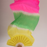 特价渐变色长绸扇 舞蹈扇子跳舞扇加长 广场舞