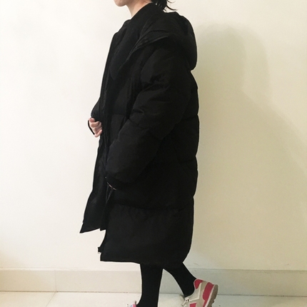 冬季韩国中长款过膝羽绒棉服女学生加厚BF棉衣宽松面包服保暖外套