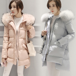 2015冬季中学生韩版羽绒服女2015新款p七分