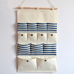 钥匙挂钩挂袋收纳袋挂墙式门后衣橱墙上布艺挂