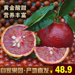 正宗秭归脐橙塔罗科红肉血橙中华红心橙子新鲜