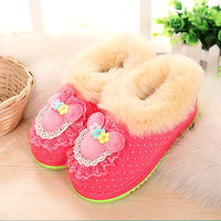 1-2-3岁婴儿童男女宝宝棉鞋可爱卡通小熊家居