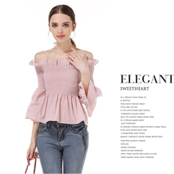 太平鸟女装2016秋冬新款荷叶边吊带露肩上衣