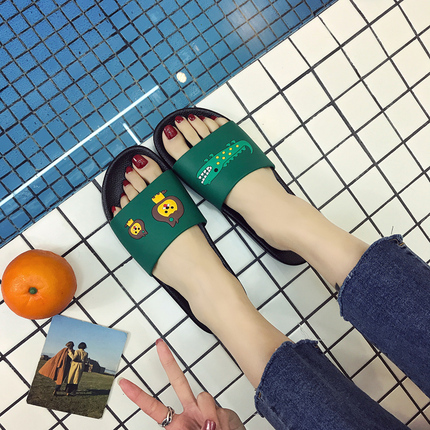 拖鞋女夏季室内居家用凉拖可爱情侣时尚洗澡防滑软浴室男士韩外穿