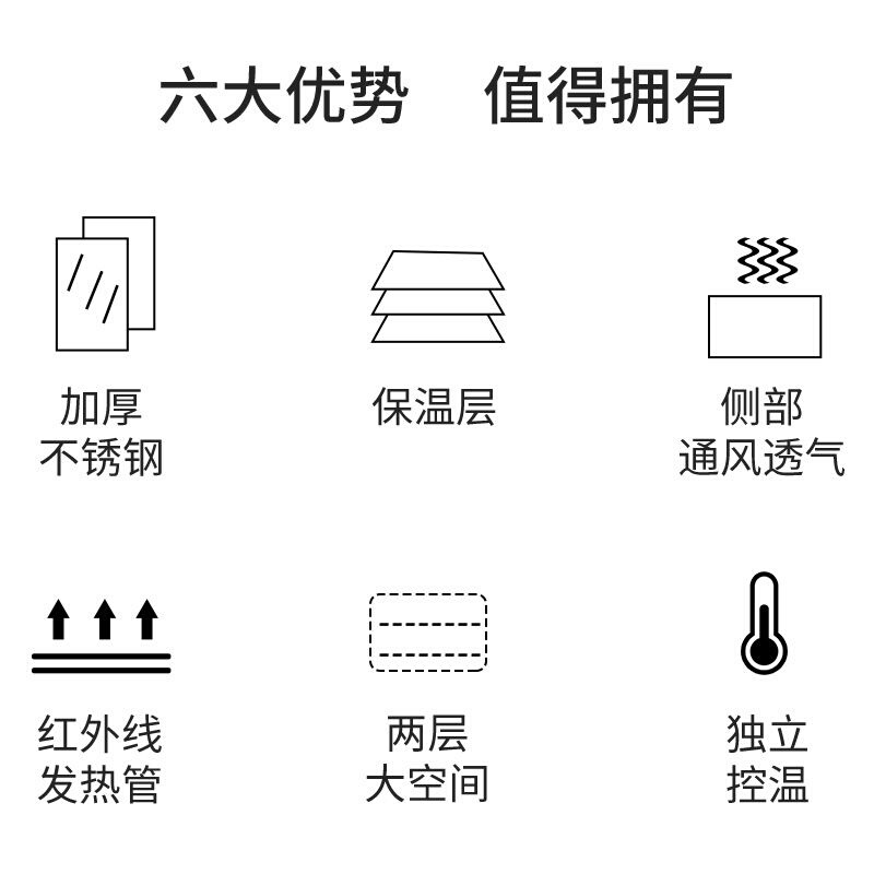 东沛双层四盘电焗炉-10-2两层蛋糕面包电烤箱商用立式烘焙店