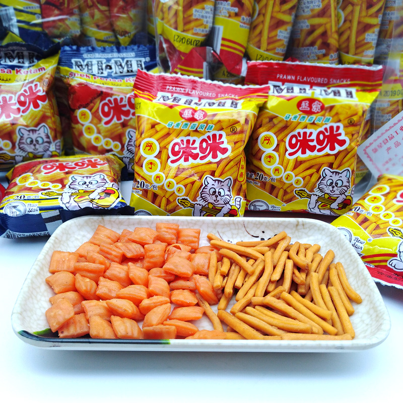 MIMI虾条马来西亚咪咪虾条虾味条20g克膨化食品怀旧休闲即食零食 - 封面