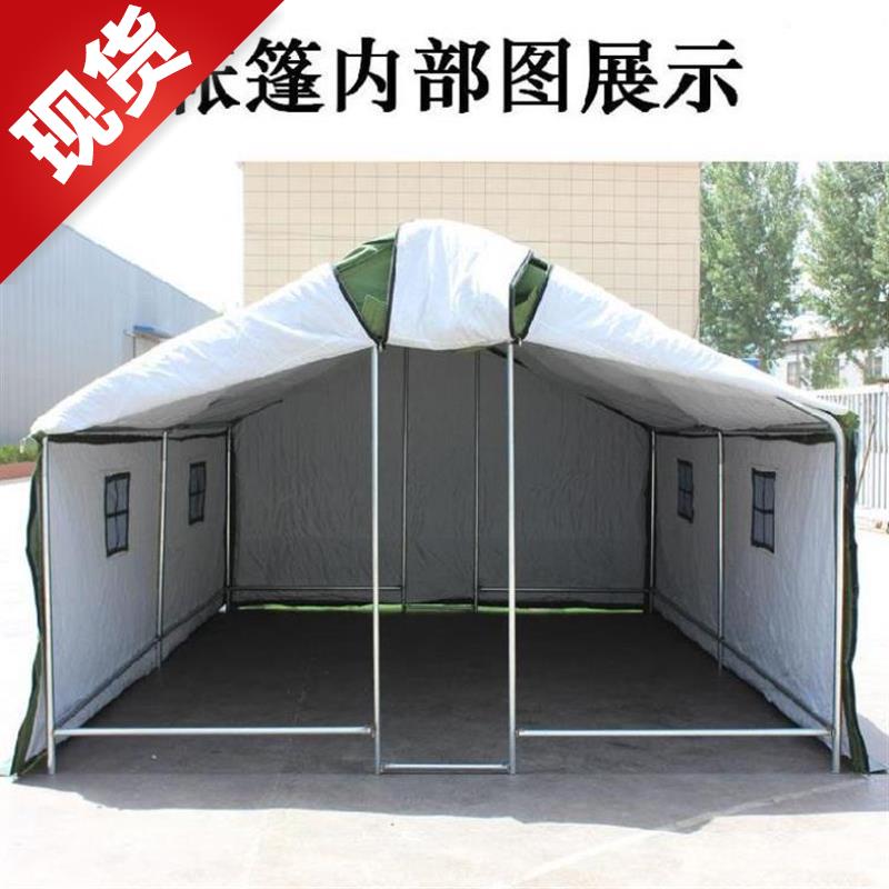 防雨篷加强两室一厅帐篷。活动型民v用防洪屋子四人篷布耐用牛津 - 封面