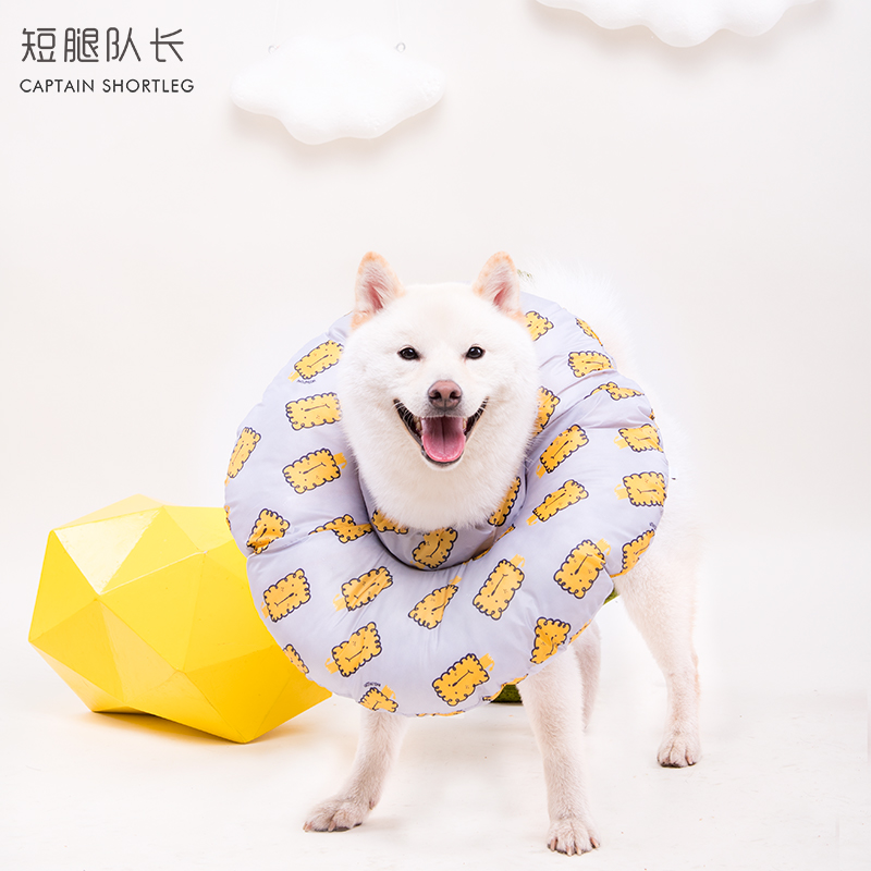 短腿队长狗狗伊丽莎白圈防水加宽防舔脚软圈猫咪防舔圈宠物耻辱圈 - 封面