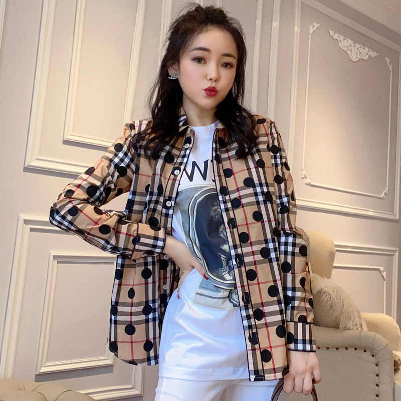 非彩虹格子衬衫女长袖夏设计感小众外穿百搭复古港味2020秋新外套 - 封面