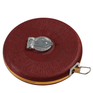 布卷尺麻布尺100米皮盘尺测量皮尺