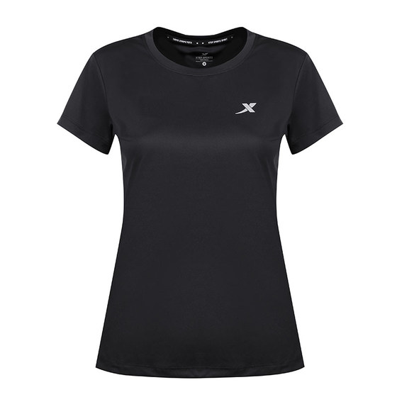 Xtep short sleeved t-shirt women's summer authentic round neck breathable quick drying fitness top running half sleeved sportswear women's t Xtep short sleeved t-shirt women's summer authentic round neck breathable quick drying fitness top running half sleeved sportswear women's t