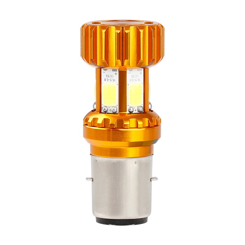 摩托车大灯led灯 12v 强光超亮改装电动三轮电瓶车灯免接线灯泡 - 云
