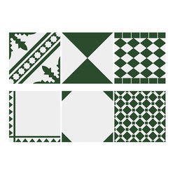 Apple Elf Tiles 300x300 Internet celebrity green mosaic tiles indoor balcony kitchen bathroom floor tiles Nordic