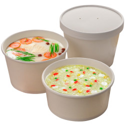 Shanghai Shangji Paper Bowl Instant Noodle Bowl Disposable Pasta Packing Bowl Liangpi Takeaway Packing Box Salad Meal Box Round