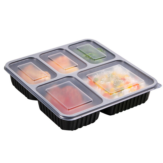 Saizhuo disposable lunch box five-pack food-grade fast food packaging box high-end takeaway plastic lunch box separate lunch box bento box
Saizhuo disposable lunch box five-pack food-grade fast food packaging box high-end takeaway plastic lunch box separate lunch box bento box