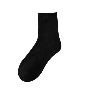 ຖົງຕີນສີດໍາຂອງແມ່ຍິງກາງ-calf socks ສີຂາວພາກຮຽນ spring ແລະດູໃບໄມ້ລົ່ນໃນລະດູຮ້ອນ ຖົງຕີນຍາວບາງໆ ຖົງຕີນຜູ້ຊາຍສີແຂງ ins trend