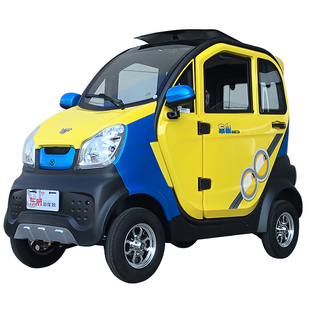 东威电动四轮车a8l成人代步车新能源全封闭电瓶车家用接小孩豪华