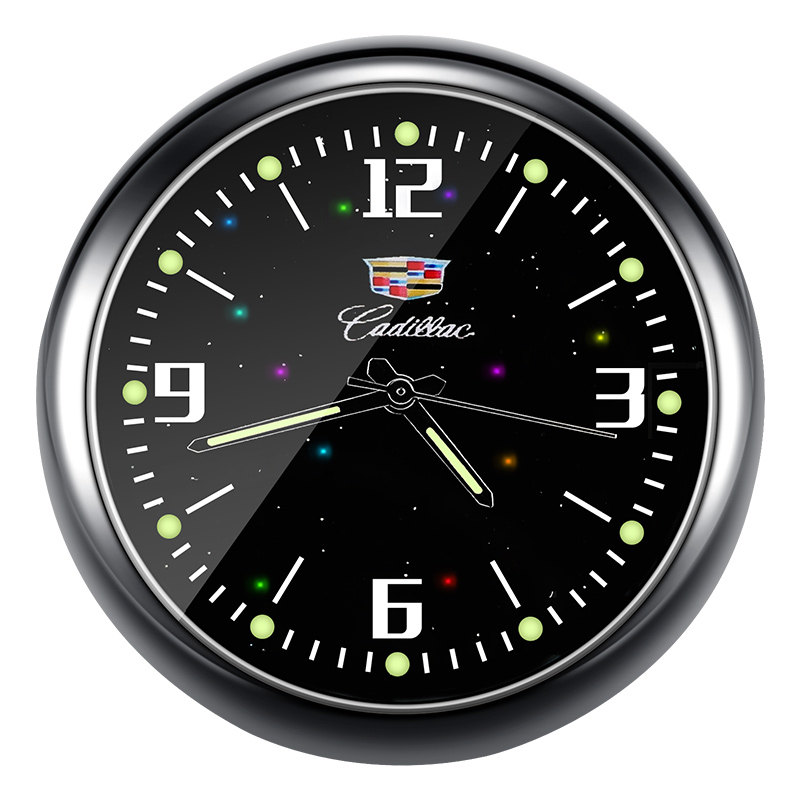 汽车车用电子表车内钟表电子车载时钟表创意石英表摆件小圆表