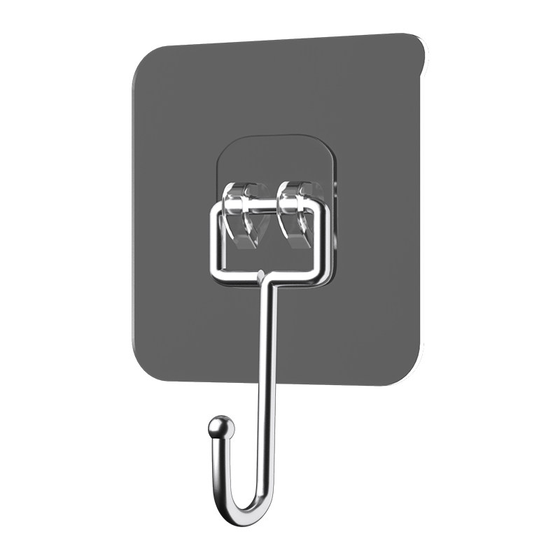 挂钩强力粘胶墙壁厨房门后粘贴透明吸盘壁挂免打孔承重无痕大粘钩