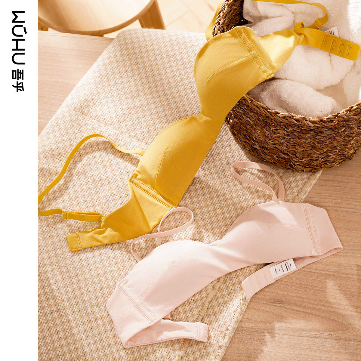 半杯内衣女薄款不空杯小胸抹胸无钢f圈12罩杯学生二分之一杯胸罩