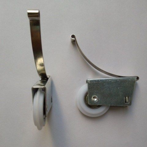 高档钛合金移门滑轮衣橱柜玻y璃推拉趟门轮子卫生间不锈钢防奢