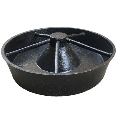 圆形铸铁猪用殖猪仔猪母u槽食槽仔猪补料槽分栏采食猪养小器械