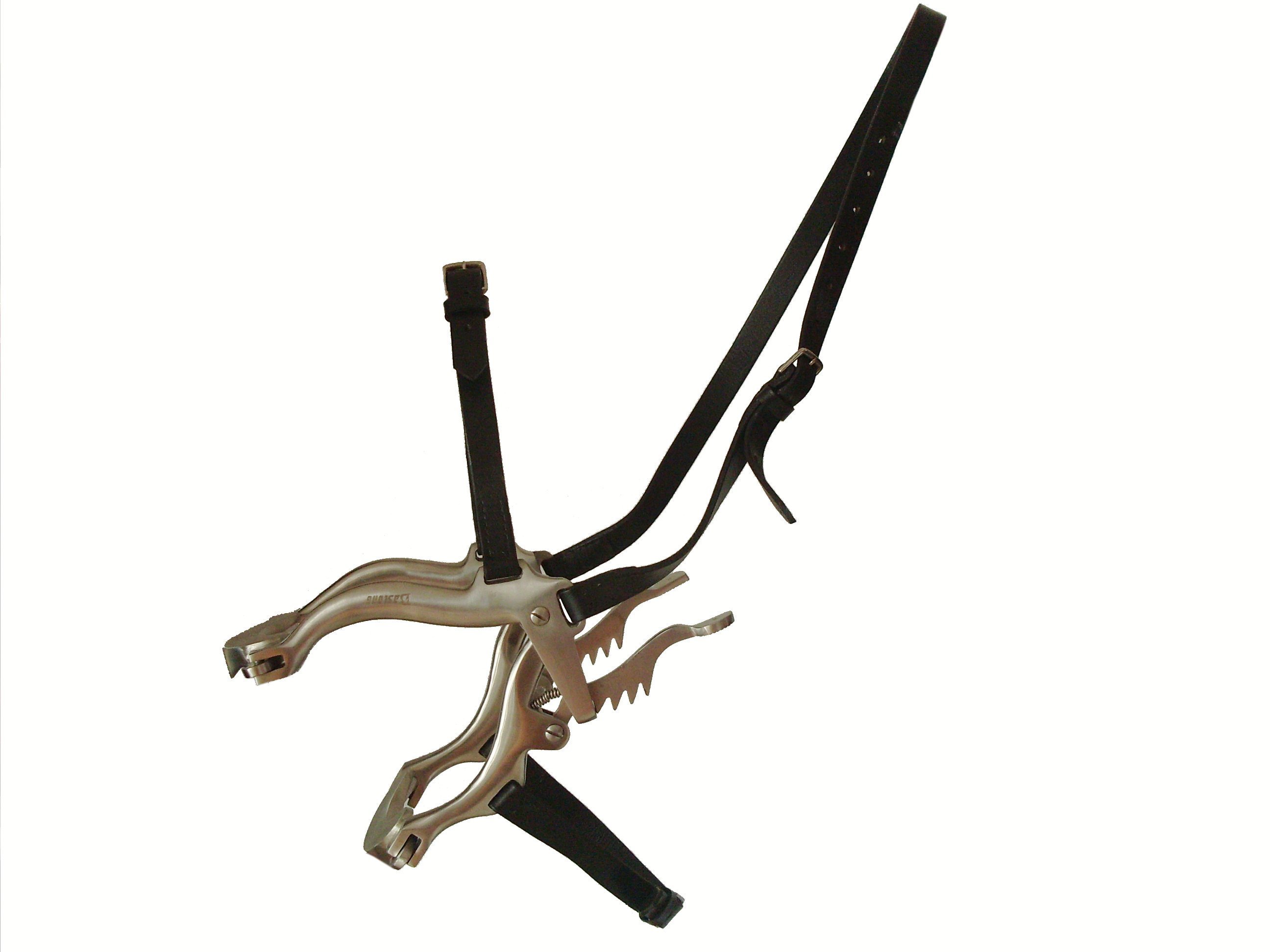 器用马开口f马术马具马匹马嘴扩张钳钢皮品房八尺龙马具