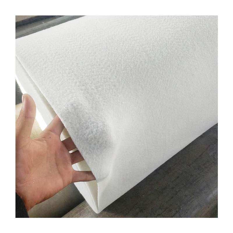 路面工坡无纺桥白色土工布v透水工程布养护保湿布梁护程毛毡布保